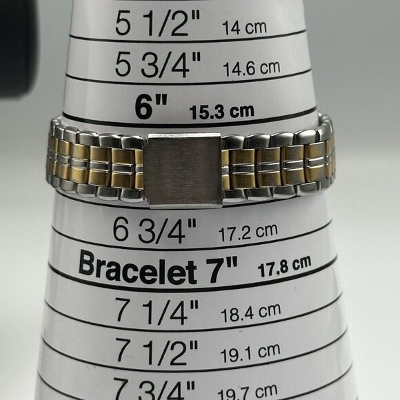 3/$30 Armitron Watch Women Two Tone Gold Silver Round Dial Roman Numerals - Picture 9 of 12